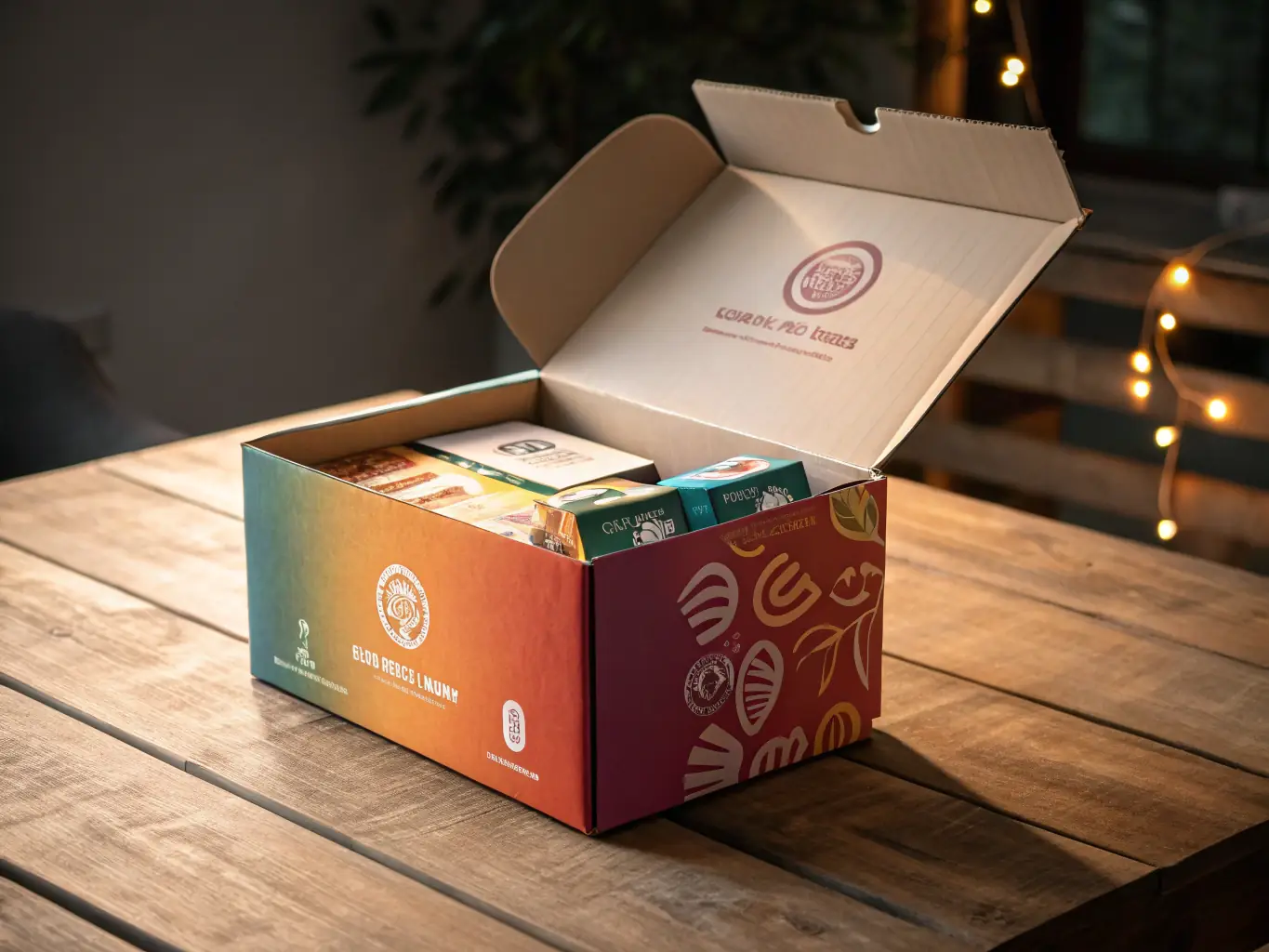 Symbolic image of a cardboard shipping box with MSM Retourenmarkt branding, representing a completed order.