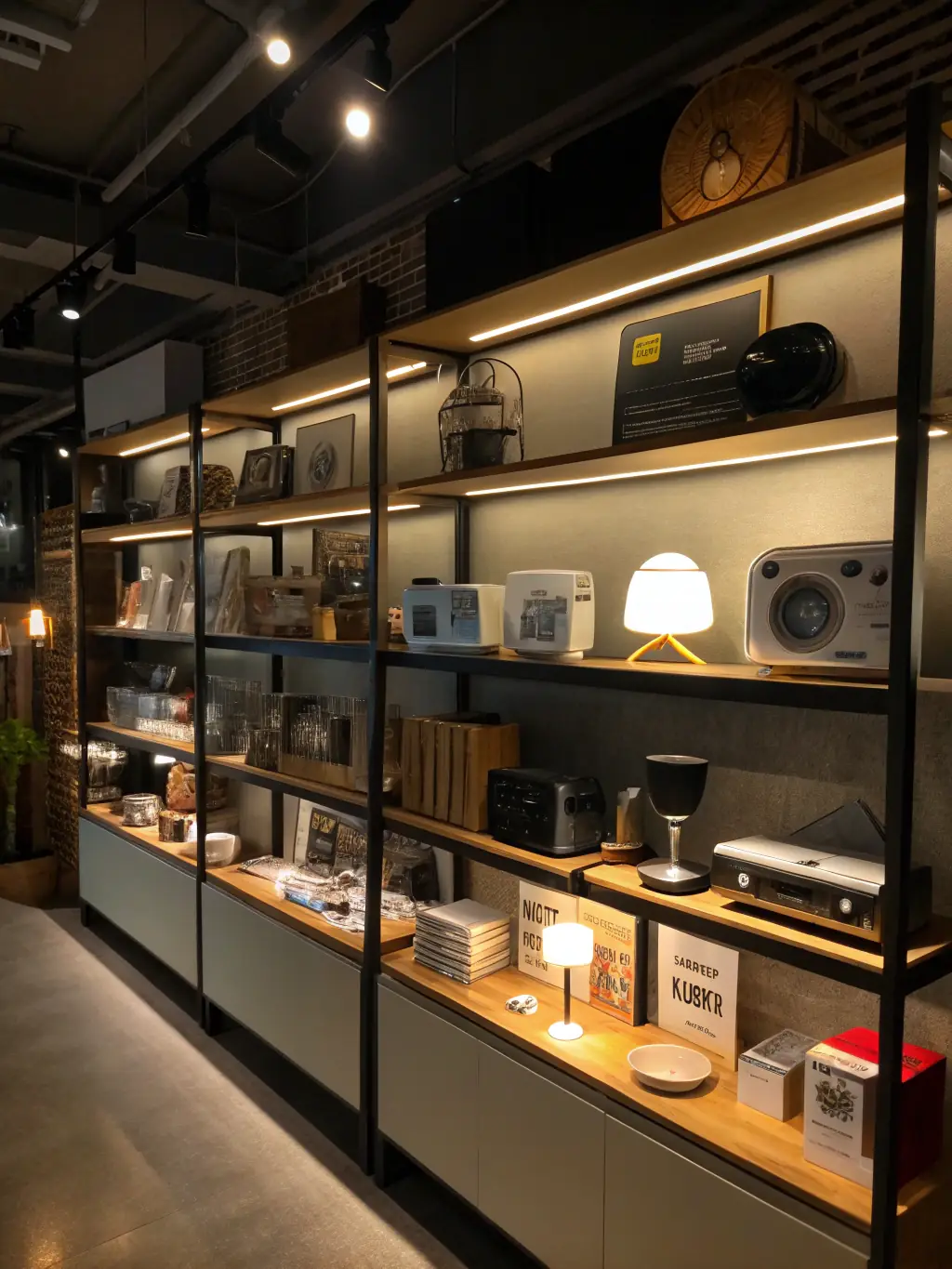 A diverse selection of electronics, furniture, and household items displayed in a well-lit showroom, emphasizing variety and choice for shoppers.